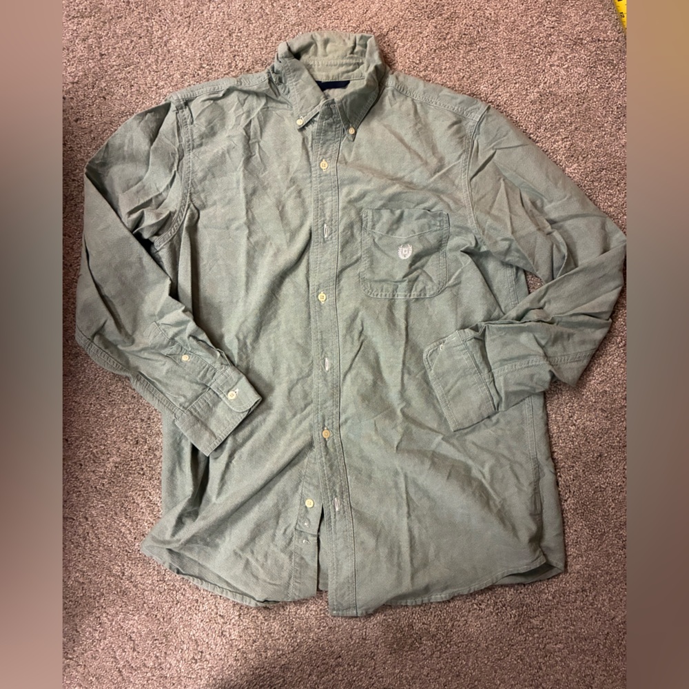 Chaps Sage Green Cotton Shirt